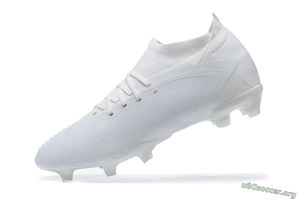 Adidas Predator Accuracy+ FG Football Boots - White/White 7