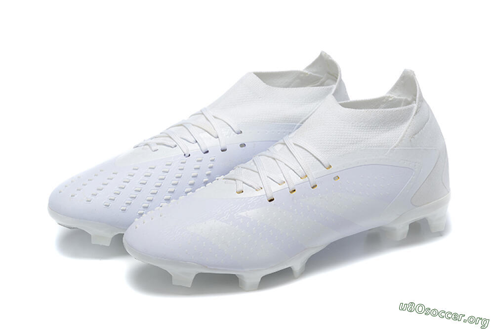 Adidas Predator Accuracy+ FG Football Boots - White/White 9