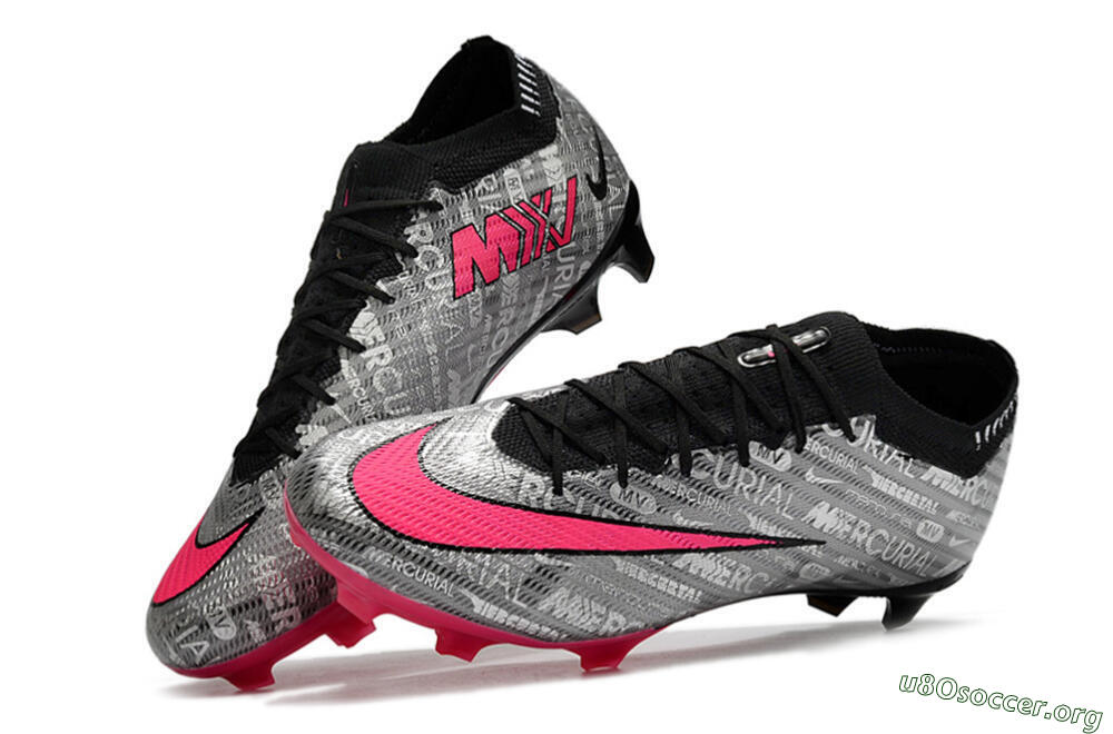 Nike Air Zoom Mercurial Vapor 15 Elite FG Football Boots - Silver/Pink/Black 5