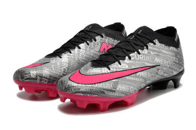 Nike Air Zoom Mercurial Vapor 15 Elite FG Football Boots - Silver/Pink/Black