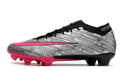 Nike Air Zoom Mercurial Vapor 15 Elite FG Football Boots - Silver/Pink/Black