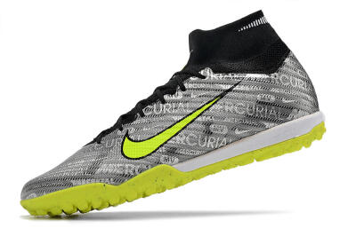 Nike Air Zoom Mercurial Superfly 9 Elite TF Football Shoes - Silver/Green/Black