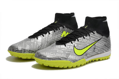 Nike Air Zoom Mercurial Superfly 9 Elite TF Football Shoes - Silver/Green/Black