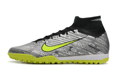 Nike Air Zoom Mercurial Superfly 9 Elite TF Football Shoes - Silver/Green/Black