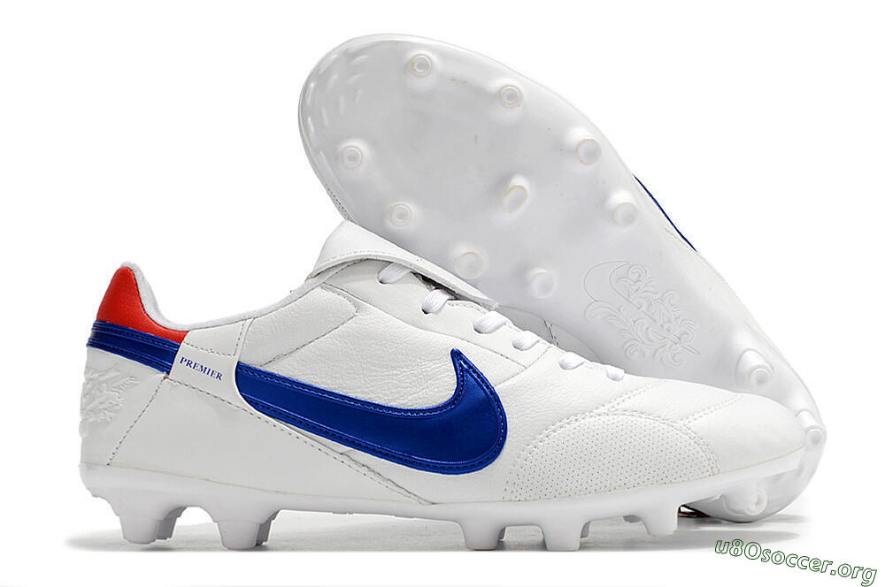 Nike Premier 3 FG Football Boots - White/Blue/Red 2