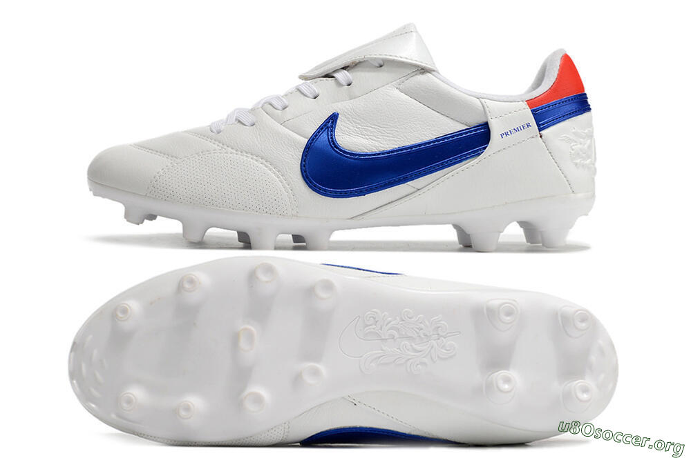 Nike Premier 3 FG Football Boots - White/Blue/Red 1
