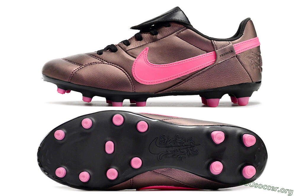 Nike Premier 3 FG Football Boots - Brown/Pink/Black 1