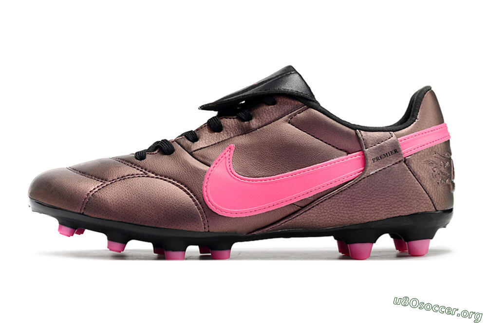Nike Premier 3 FG Football Boots - Brown/Pink/Black 3