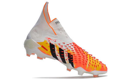 Adidas Predator Freak+ FG Football Boots - White/Black/Orange