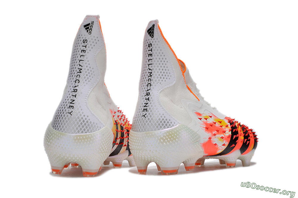 Adidas Predator Freak+ FG Football Boots - White/Black/Orange 6