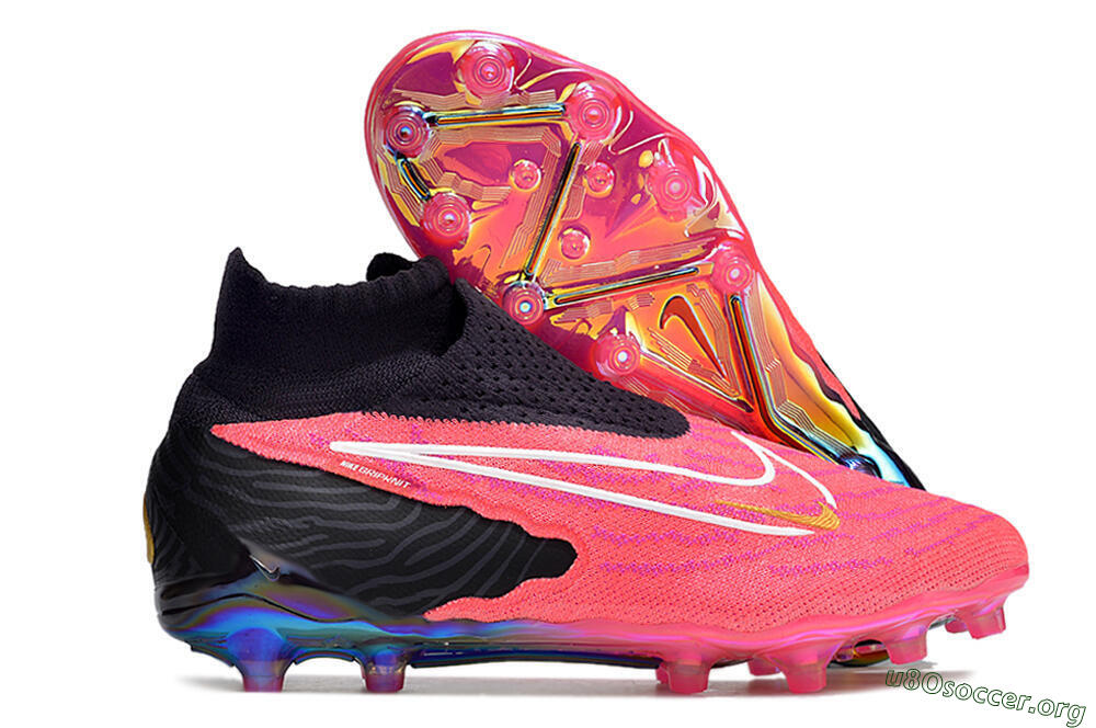 Nike Phantom GX Elite DF AG Football Boots - Pink/White/Black 2