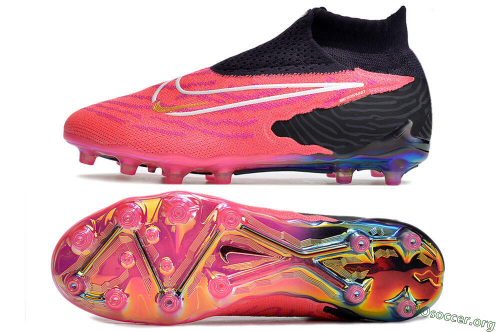 Nike Phantom GX Elite DF AG Football Boots - Pink/White/Black 1