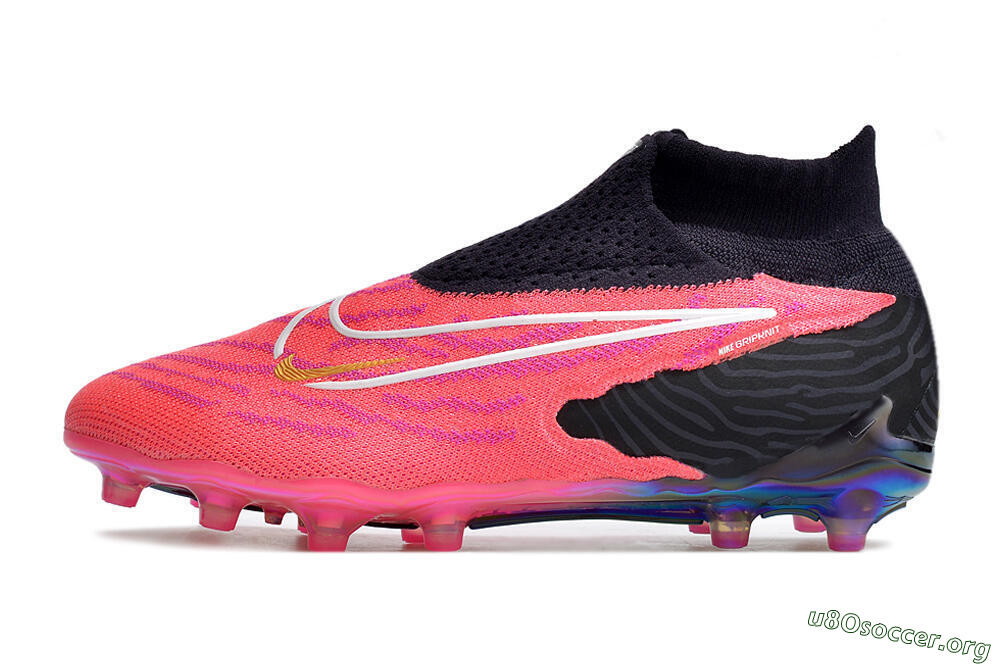 Nike Phantom GX Elite DF AG Football Boots - Pink/White/Black 3