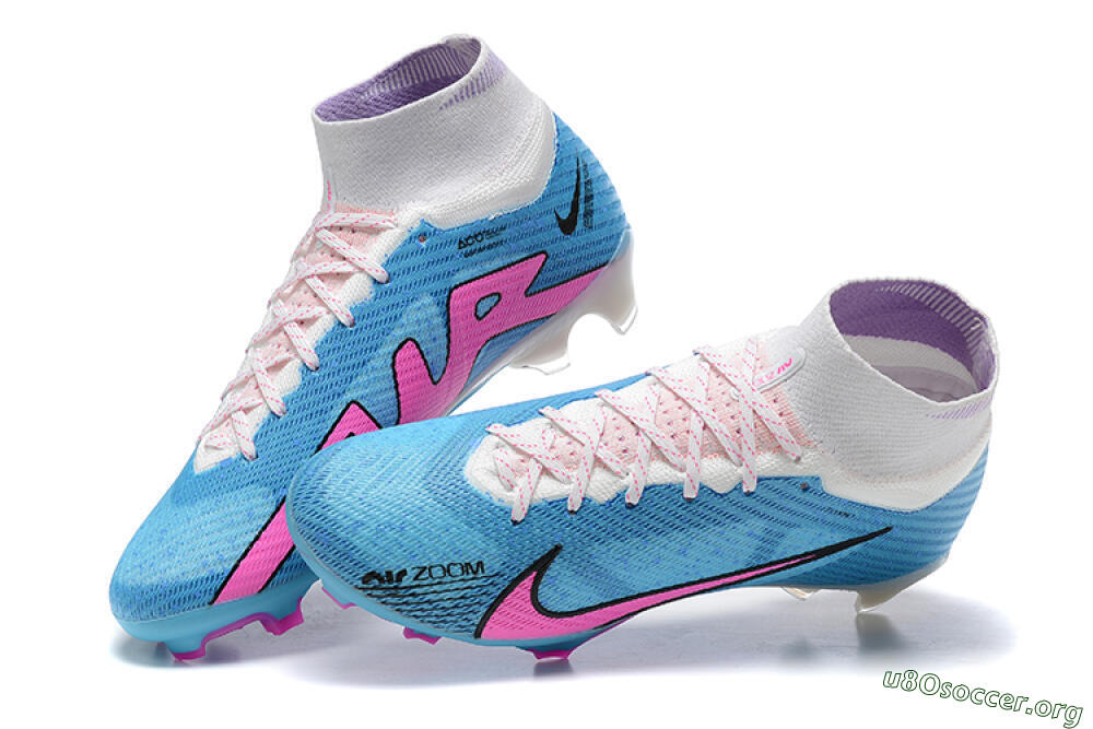 Nike Air Zoom Mercurial Superfly 9 Elite FG Football Boots - Blue/Pink/White 5