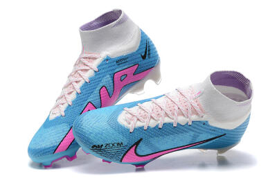 Nike Air Zoom Mercurial Superfly 9 Elite FG Football Boots - Blue/Pink/White