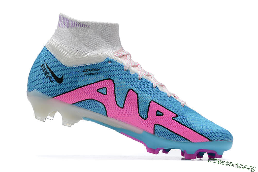 Nike Air Zoom Mercurial Superfly 9 Elite FG Football Boots - Blue/Pink/White 6