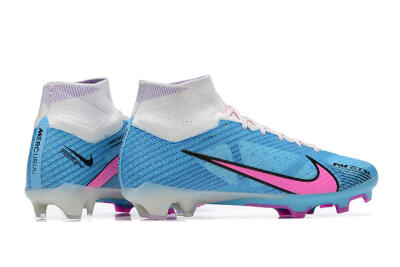 Nike Air Zoom Mercurial Superfly 9 Elite FG Football Boots - Blue/Pink/White