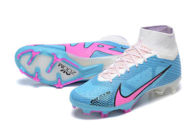 Nike Air Zoom Mercurial Superfly 9 Elite FG Football Boots - Blue/Pink/White
