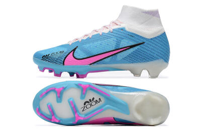 Nike Air Zoom Mercurial Superfly 9 Elite FG Football Boots - Blue/Pink/White