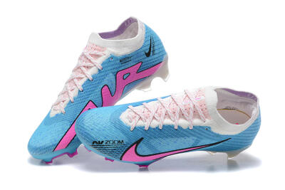 Nike Air Zoom Mercurial Vapor 15 Elite FG Football Boots - Blue/Pink/White