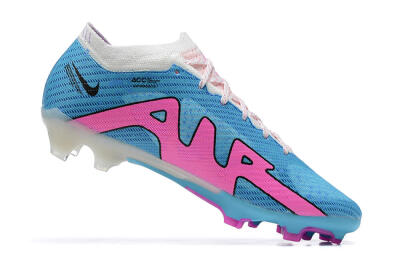 Nike Air Zoom Mercurial Vapor 15 Elite FG Football Boots - Blue/Pink/White