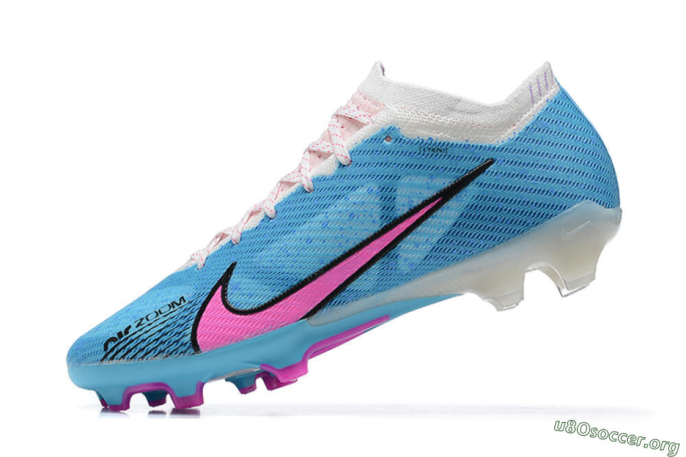 Nike Air Zoom Mercurial Vapor 15 Elite FG Football Boots - Blue/Pink/White 7