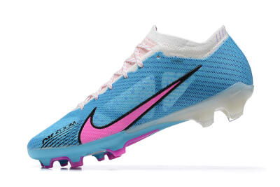 Nike Air Zoom Mercurial Vapor 15 Elite FG Football Boots - Blue/Pink/White