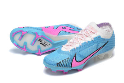 Nike Air Zoom Mercurial Vapor 15 Elite FG Football Boots - Blue/Pink/White