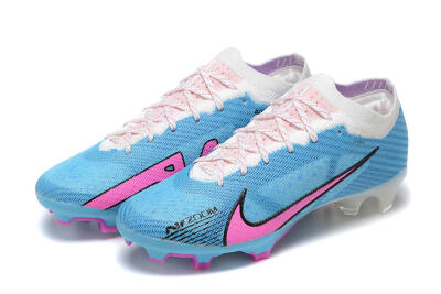 Nike Air Zoom Mercurial Vapor 15 Elite FG Football Boots - Blue/Pink/White