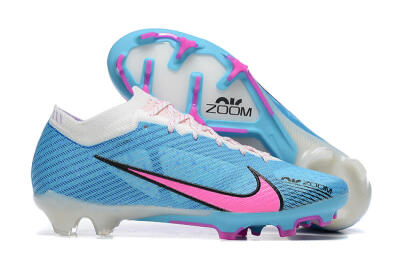 Nike Air Zoom Mercurial Vapor 15 Elite FG Football Boots - Blue/Pink/White