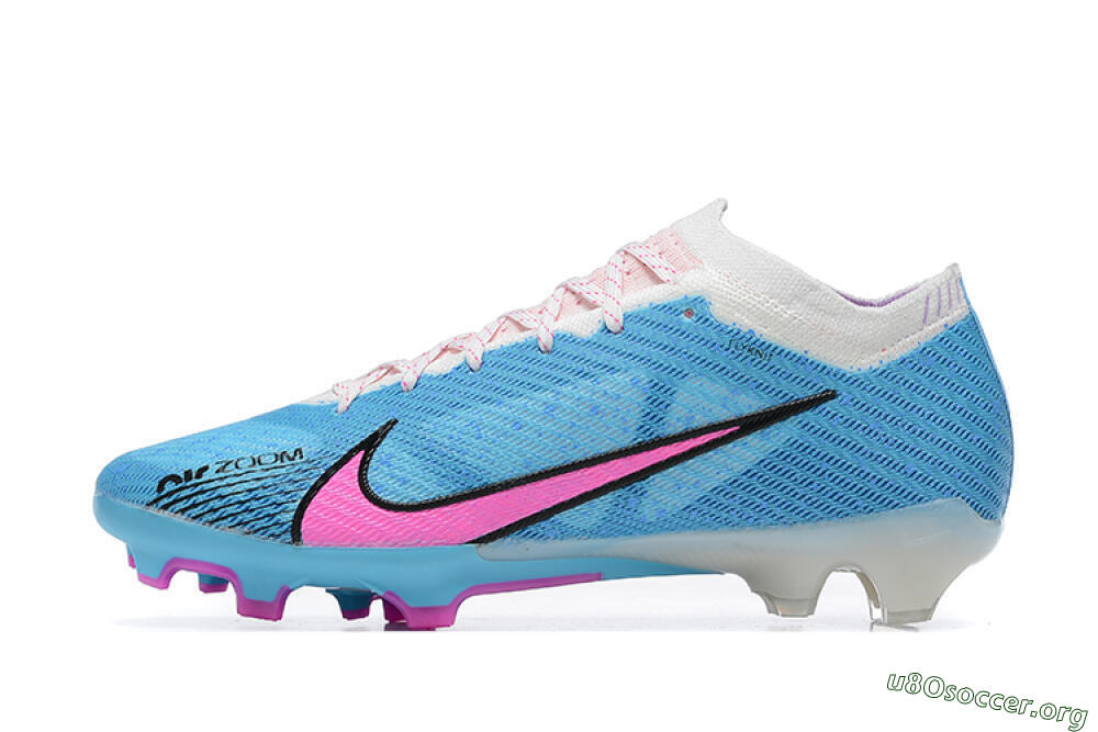 Nike Air Zoom Mercurial Vapor 15 Elite FG Football Boots - Blue/Pink/White 3