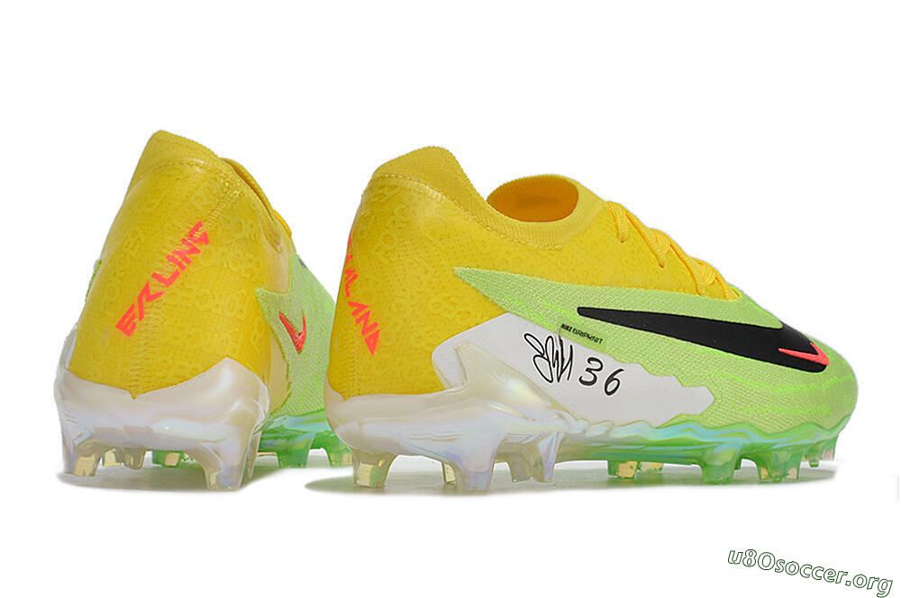Nike Phantom GX Elite FG Football Boots - Green/Black/Yellow 6