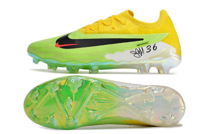 Nike Phantom GX Elite FG Football Boots - Green/Black/Yellow