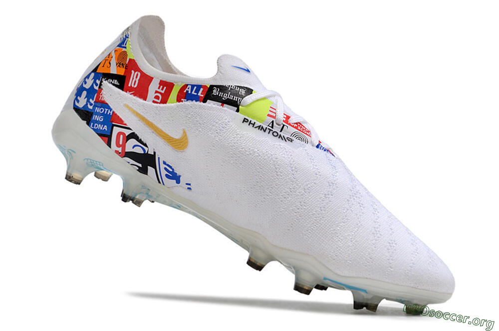 Harry Kane X Nike Phantom GX Elite FG Football Boots - White/Rainbow 4