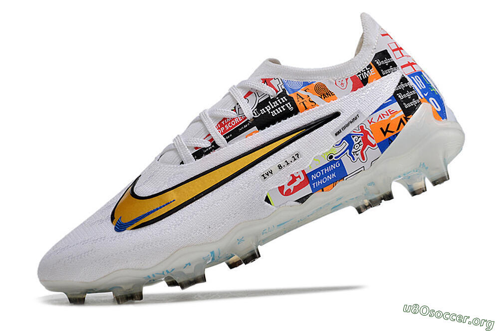 Harry Kane X Nike Phantom GX Elite FG Football Boots - White/Rainbow 5
