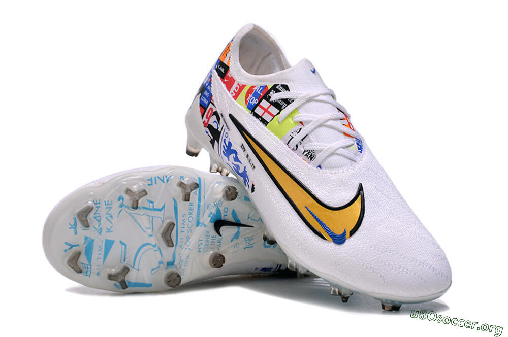 Harry Kane X Nike Phantom GX Elite FG Football Boots - White/Rainbow 0