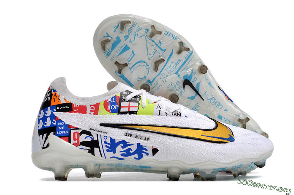 Harry Kane X Nike Phantom GX Elite FG Football Boots - White/Rainbow 2