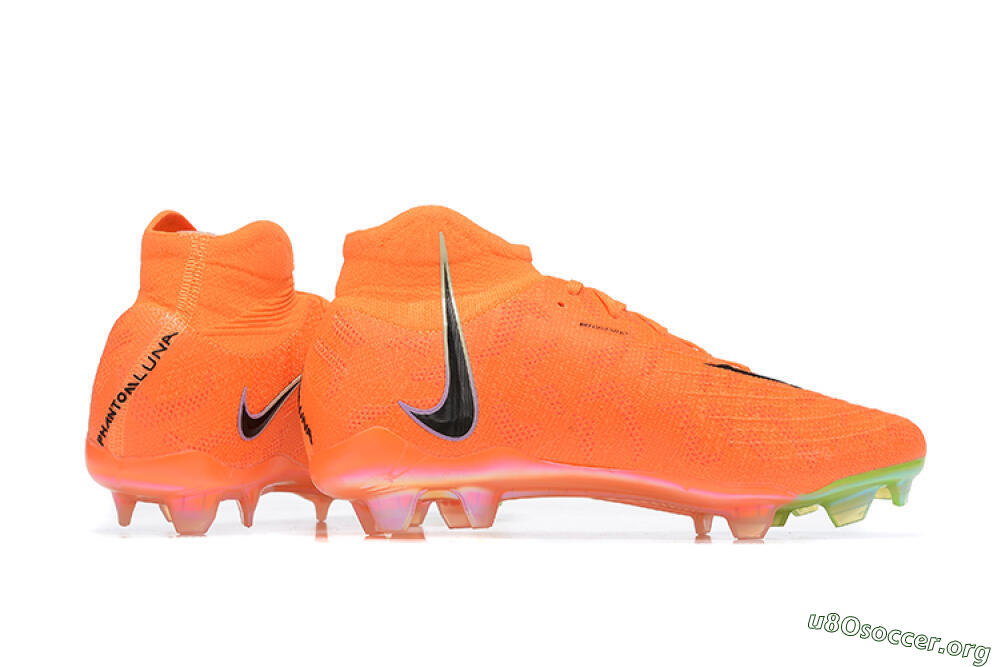 Nike Phantom Luna Elite FG Football Boots - Orange/Black/Green 8