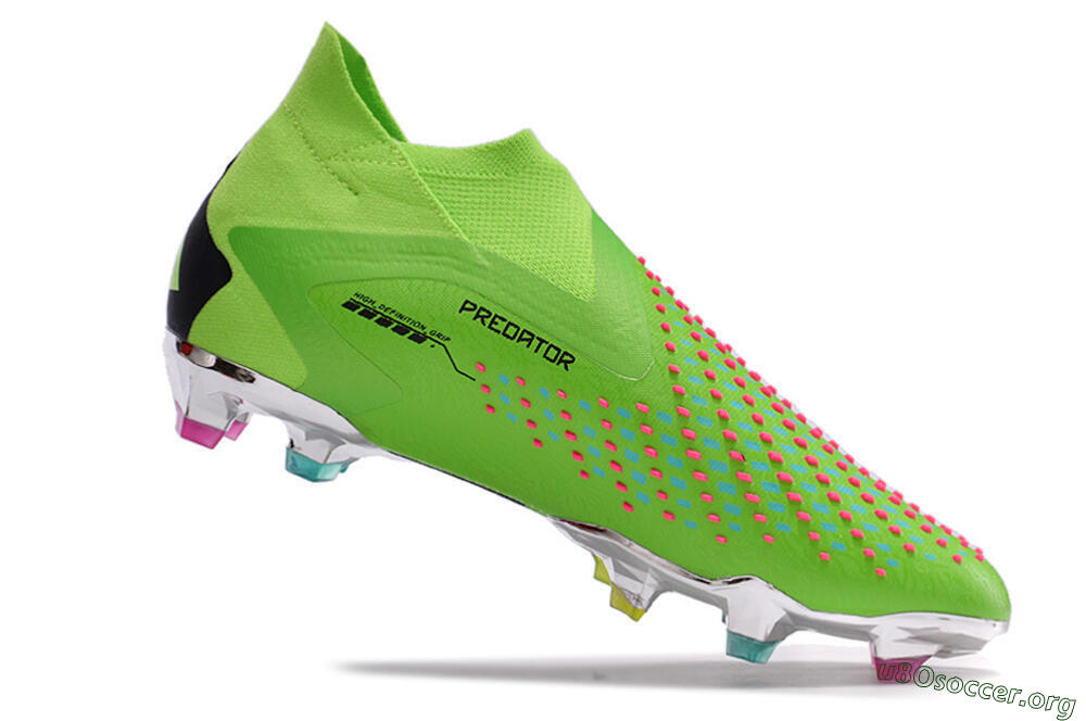 Adidas Predator Accuracy+ FG Football Boots - Green/Blue/Black 4
