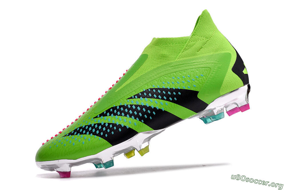 Adidas Predator Accuracy+ FG Football Boots - Green/Blue/Black 5