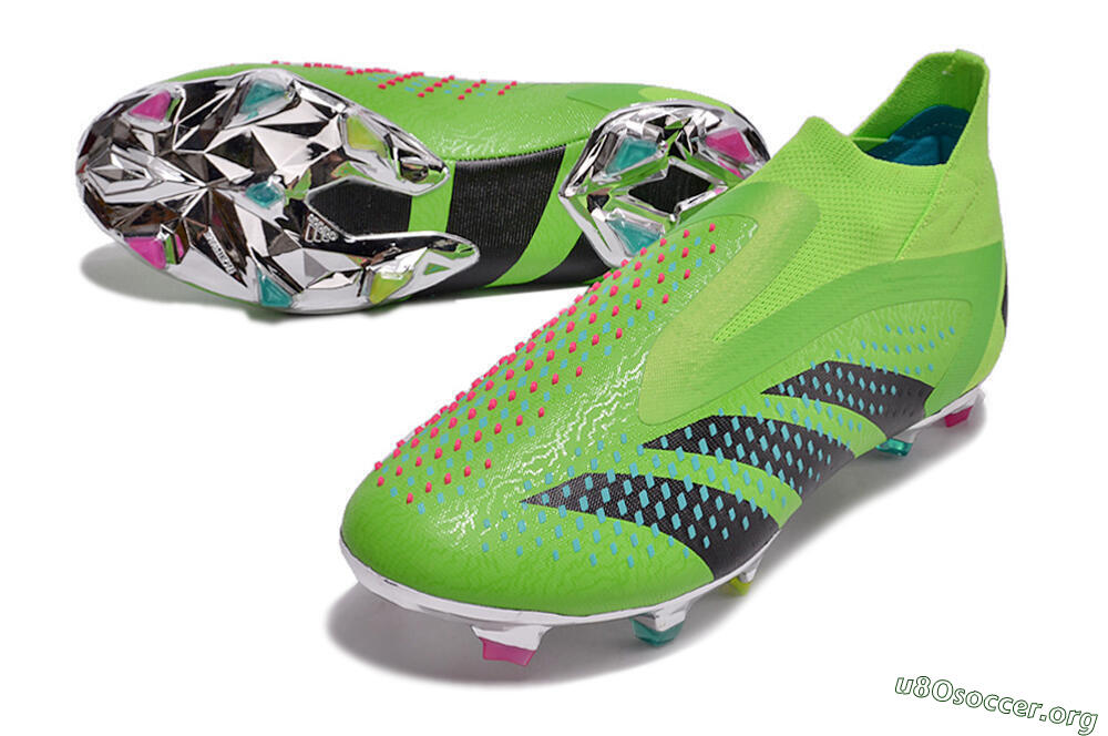 Adidas Predator Accuracy+ FG Football Boots - Green/Blue/Black 0