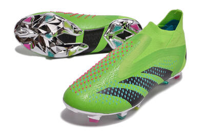 Adidas Predator Accuracy+ FG Football Boots - Green/Blue/Black