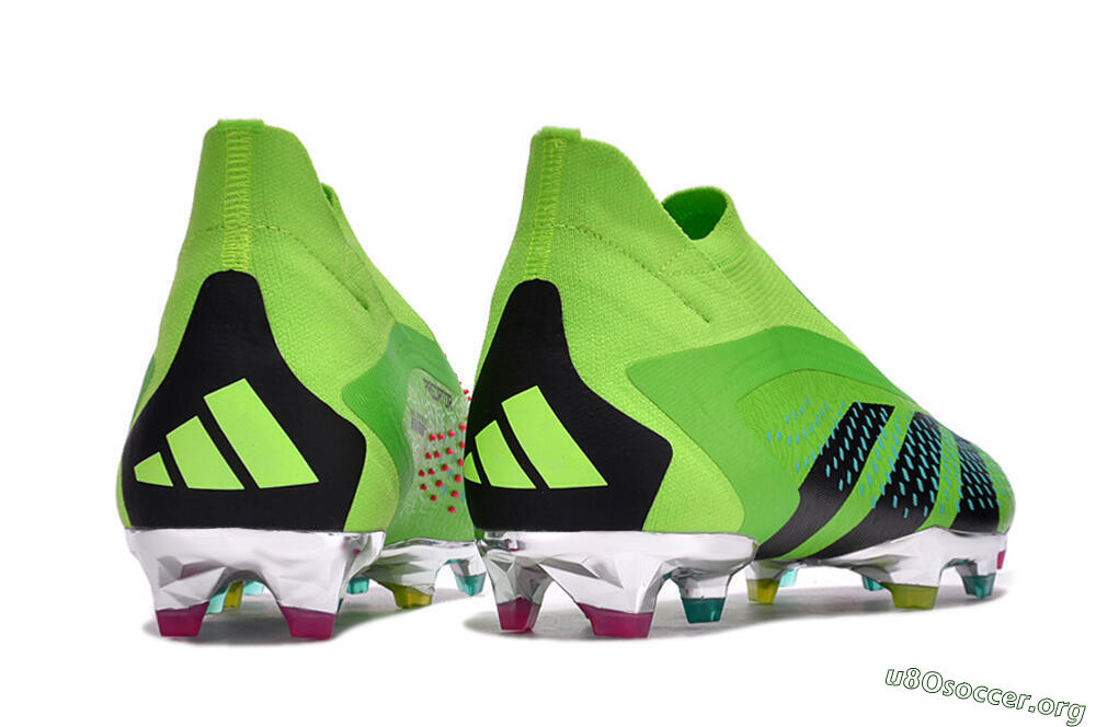Adidas Predator Accuracy+ FG Football Boots - Green/Blue/Black 6