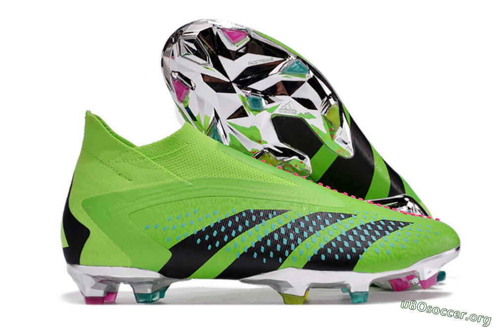 Adidas Predator Accuracy+ FG Football Boots - Green/Blue/Black 2