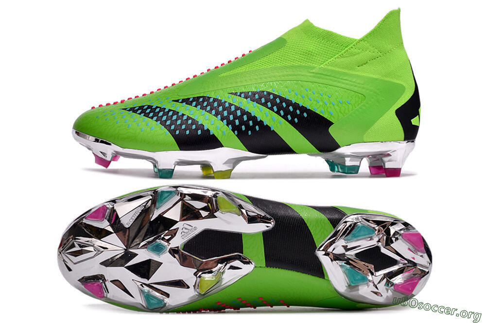 Adidas Predator Accuracy+ FG Football Boots - Green/Blue/Black 1