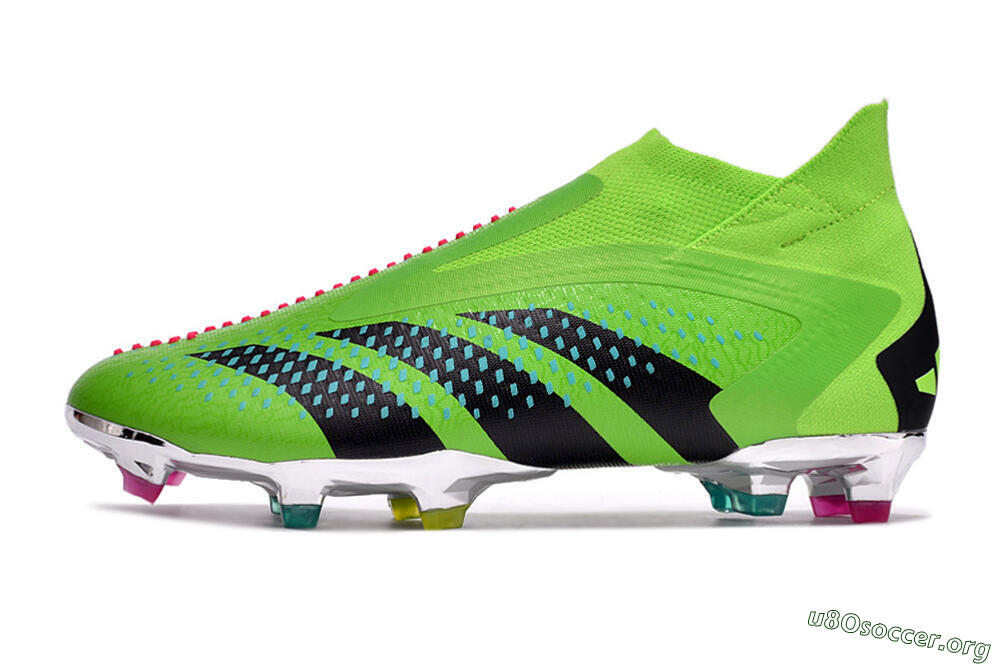 Adidas Predator Accuracy+ FG Football Boots - Green/Blue/Black 3