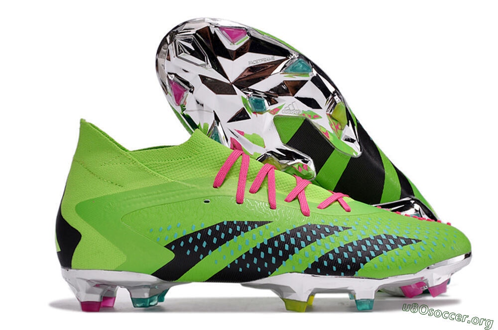 Adidas Predator Accuracy.1 FG Football Boots - Green/Blue/Black 2