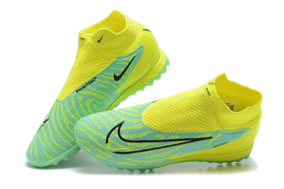 Nike Phantom GX Elite DF TF Football Shoes - Blue/Black/Yellow