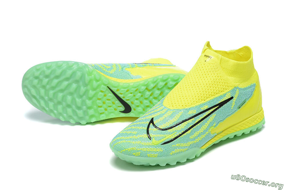 Nike Phantom GX Elite DF TF Football Shoes - Blue/Black/Yellow 0