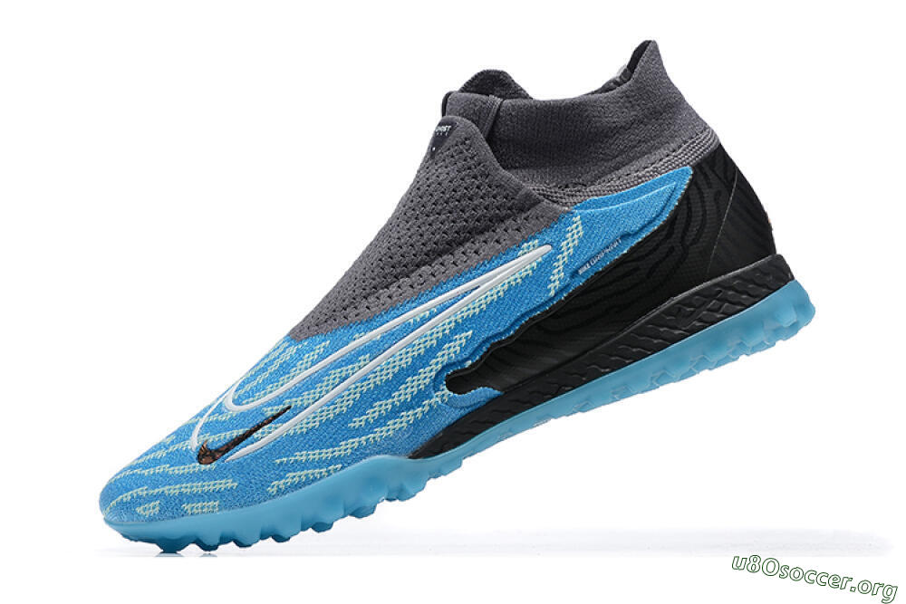Nike Phantom GX Elite DF TF Football Shoes - Blue/White/Black 7